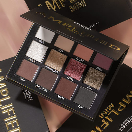 BPerfect Cosmetics Mini Παλέτα με Σκιές Ματιών Matte σε Στερεή Μορφή Bperfect Mini Amplified Palette 15gr