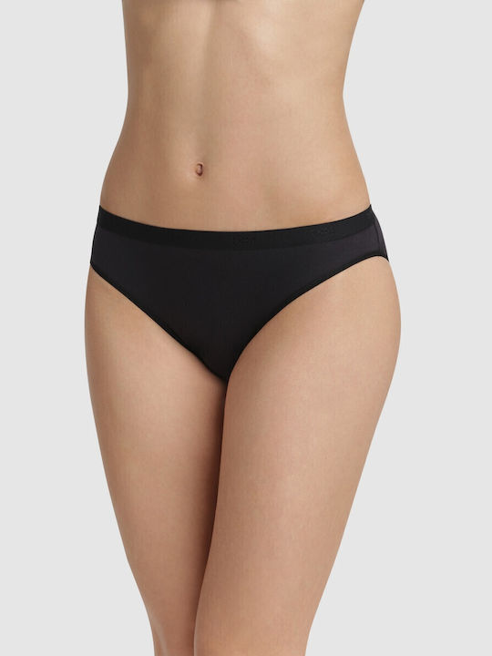 Les Pockets Βαμβακερά Women's Slip 3Pack Black/White/Grey