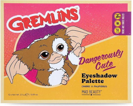 Mad Beauty Paletă cu Farduri de Pleoape Matifiant Formă Solidă Gremlins Eyeshadow Palette