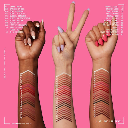 NYX Professional Makeup Line Loud Молив за устни 34 Make A Statement