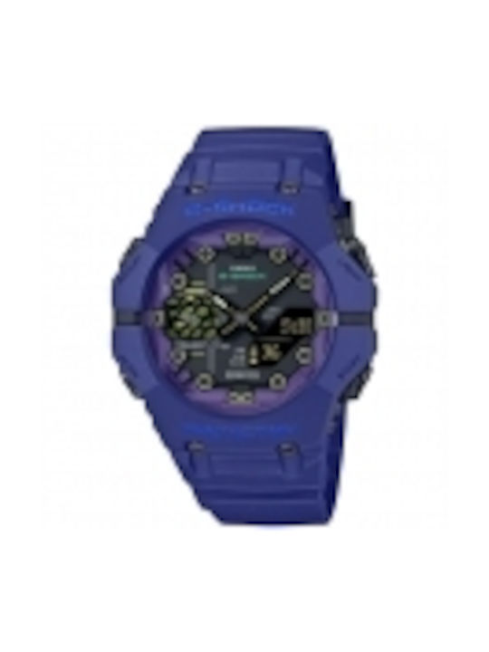 Casio Bluetooth Digital Watch Chronograph Battery with Blue / Blue Rubber Strap