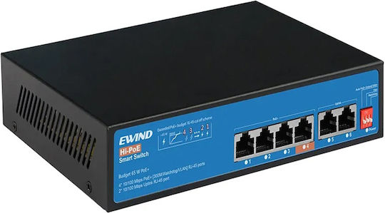 Ewind EW-S1606CF-AP Unverwaltet L2 Power over Ethernet Switch mit 6 Ports Ethernet