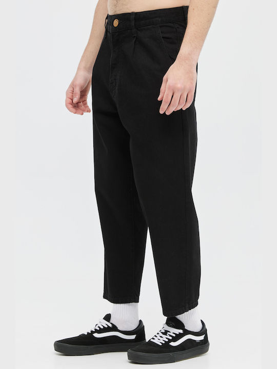 Aristoteli Bitsiani Men's Trousers in Relaxed Fit Black