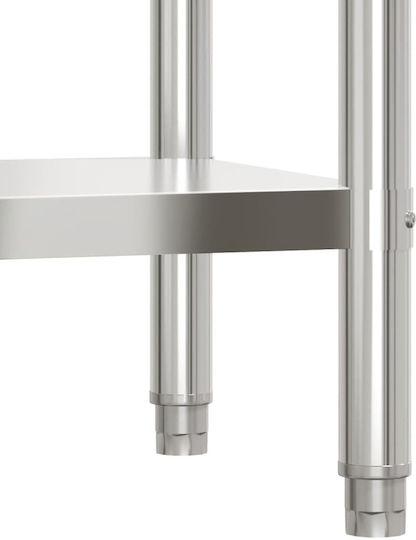 vidaXL Steel Workbench L55xD55xH85cm