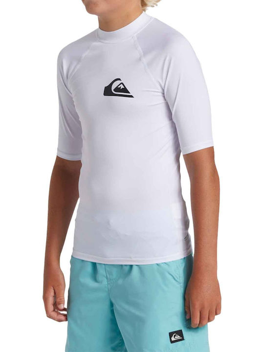 Quiksilver Everyday Παιδικό Μαγιό Μπλούζα Λευκή