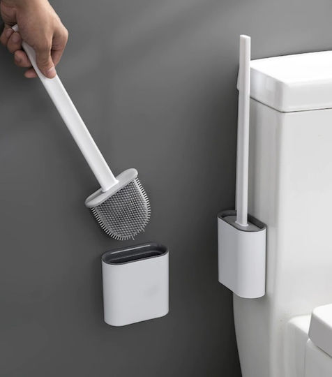 Kunststoff Badezimmer Toilettenbürste Weiß