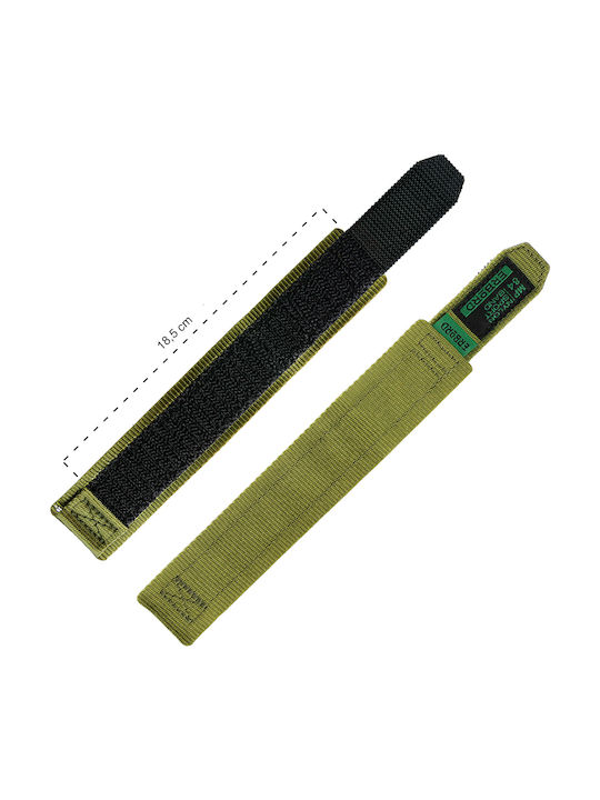 Erbord Armband Stoff Grün (Universal 20mm)