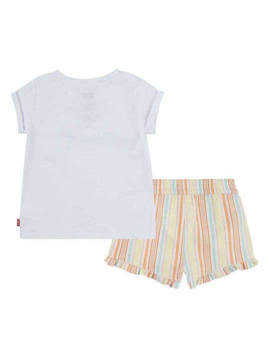 Levi's Kids Set with Shorts Summer 2pcs White