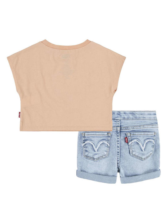 Levi's Kids Set with Shorts Summer 2pcs PORTOOKALI