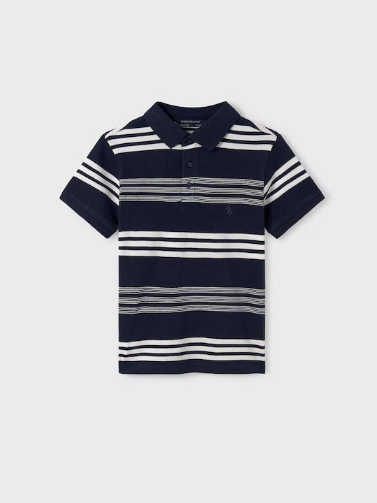 Mayoral Kids Polo Short Sleeve Blue