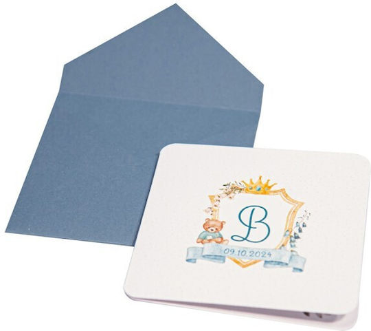 My Mastoras Bear Baptism Invitation Bear