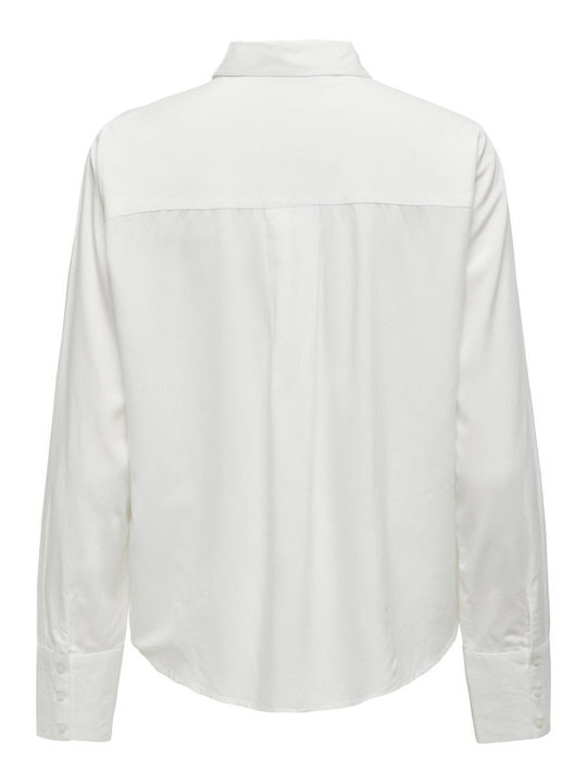 Long Sleeve Women's Shirt White Monochrome