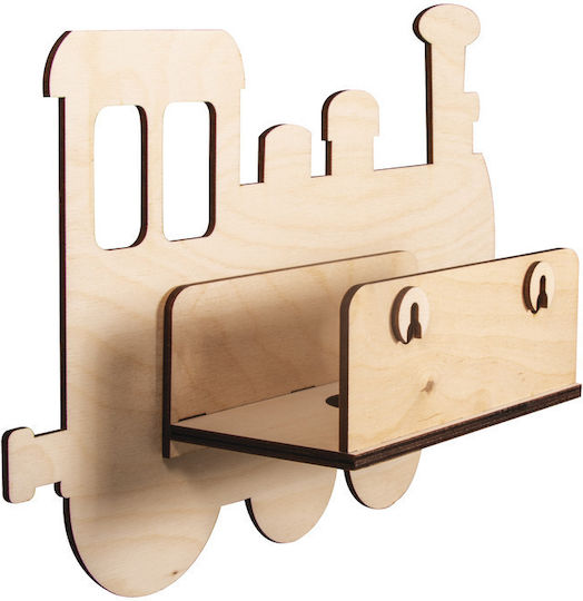 Rayher Kinder Dekoratives Hängendes Weiß aus Holz Zug 29x18.3x7.5εκ.