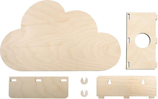 Rayher Kids Decorative Hanging Cloud White made of Wood 31x18.5x7.5εκ.