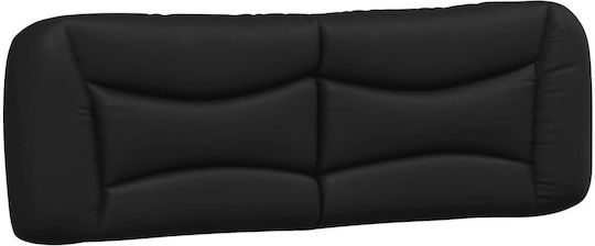vidaXL LED Headboard Cushion in Black Faux Leather 170x48cm