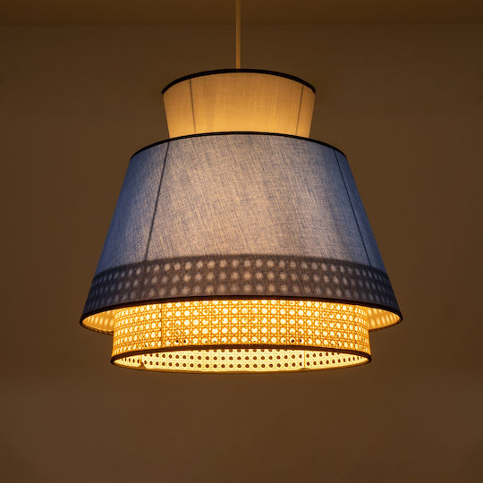 GloboStar Saige Blue Boho Grid Ceiling Light with E27 Socket 50x50x45cm