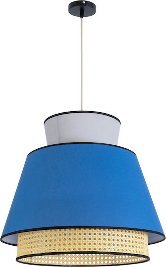 GloboStar Saige Blue Boho Grid Ceiling Light with E27 Socket 50x50x45cm