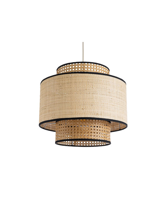 GloboStar Bravado Deckenleuchte Braune Boho Raster mit Lampenbirnensockel E27 40x35x35cm