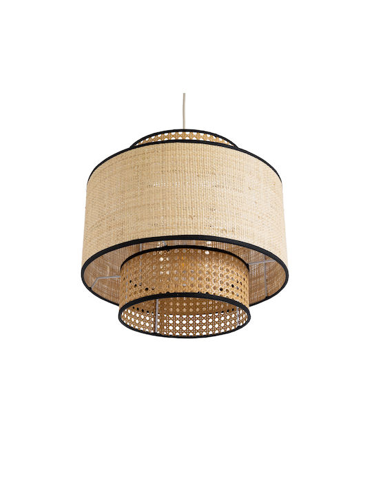 GloboStar Bravado Deckenleuchte Braune Boho Raster mit Lampenbirnensockel E27 40x35x35cm