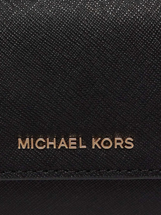 Michael Kors Δερμάτινη Γυναικεία Τσάντα Χιαστί Μαύρη