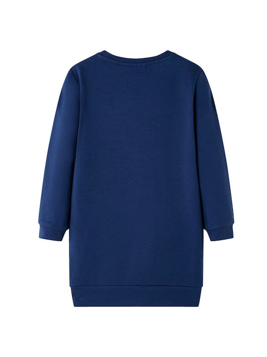 vidaXL Sweatshirt Girls Dress Navy Blue