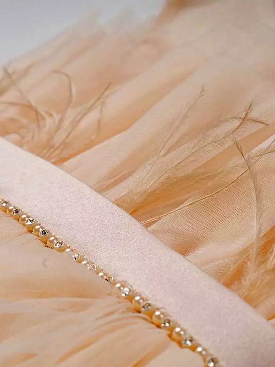Kinderkleid Tüll Beige