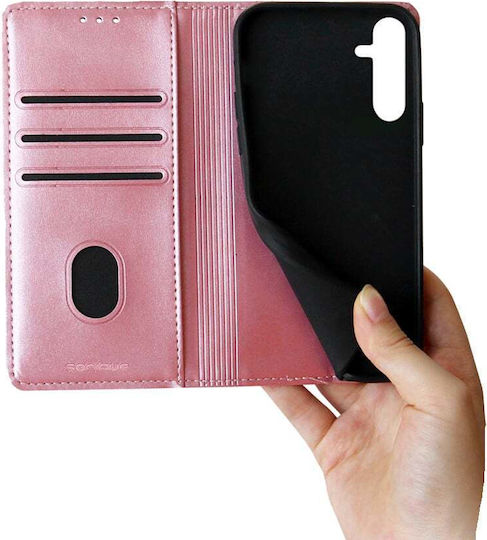 Sonique Vintage Magnet Wallet Synthetic Leather / Plastic / Silicone Rose Gold (Galaxy S23 FE)