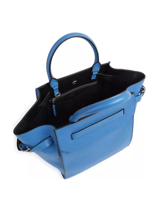 Leder Damentasche Handtasche Blau