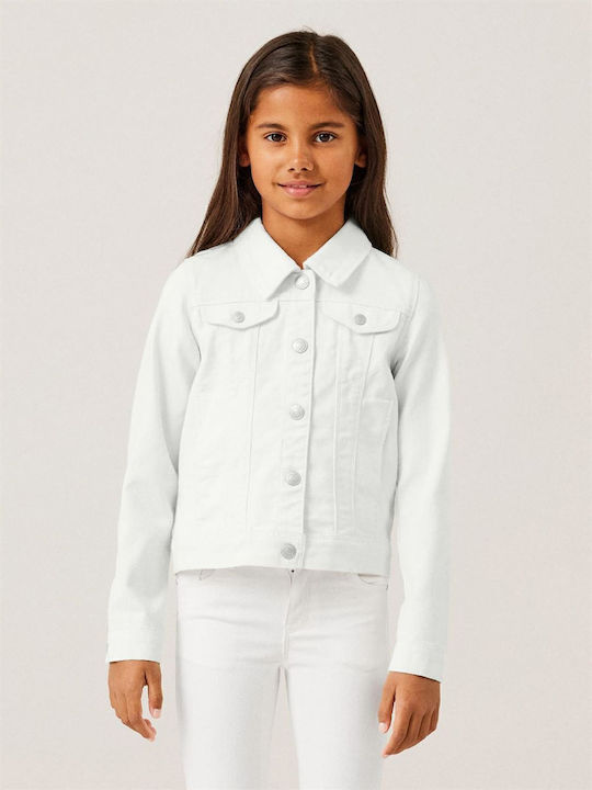 Kinder Jeansjacke White