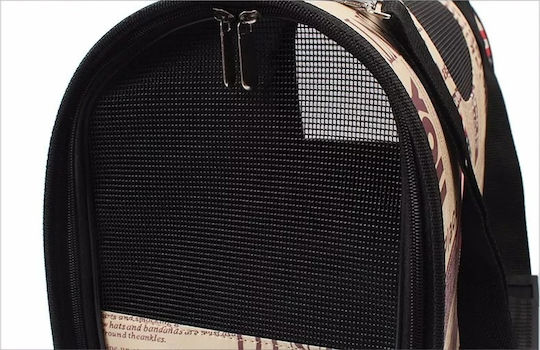 Dog/Cat Carrying White Shoulder Bag for 7kg Pets L21xW40xH27cm