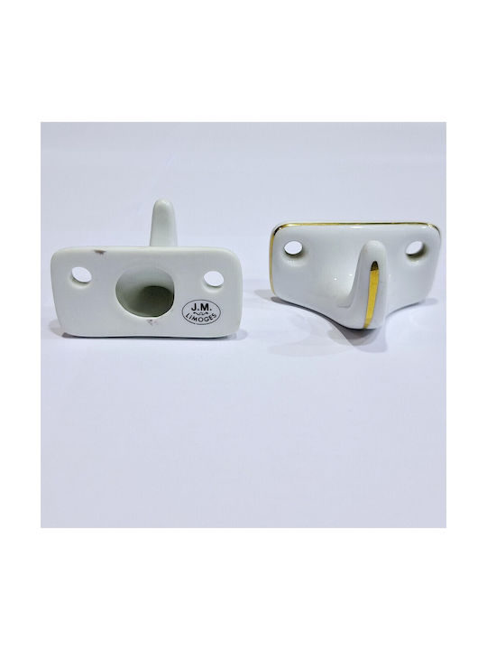 Agățătoare De Perete Din Polirosină Albă 6x3.8x3cm
