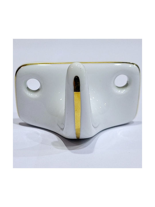 Agățătoare De Perete Din Polirosină Albă 6x3.8x3cm