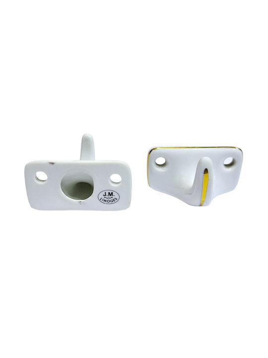Agățătoare De Perete Din Polirosină Albă 6x3.8x3cm