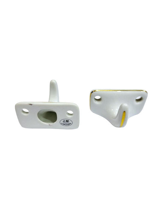 Agățătoare De Perete Din Polirosină Albă 6x3.8x3cm