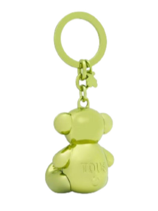 Tous Keychain Llavero Metallic Green