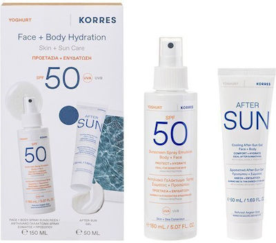 Korres Yoghurt Set mit Sonnenmilch für den Körper & After Sun