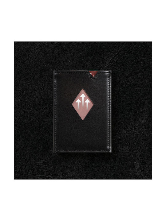 Leather Men's Wallet Cards with RFID Black