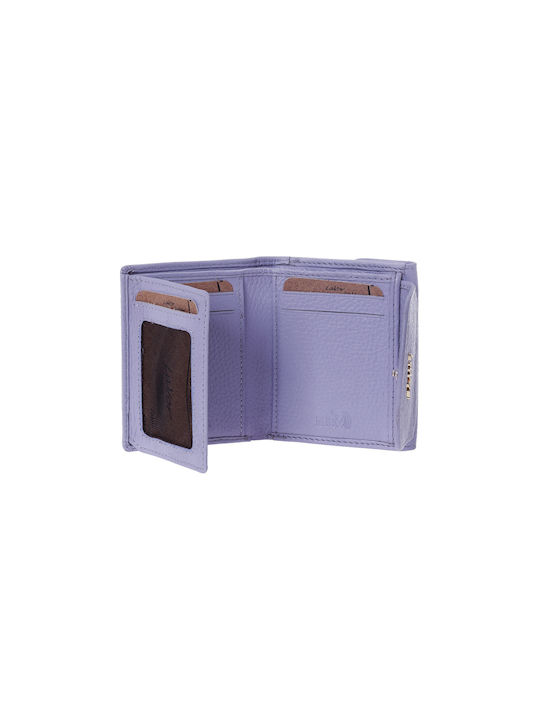 Lavor Small Leather Women's Wallet with RFID Purple