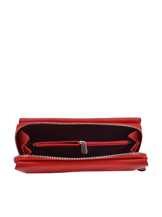 Large Leather Women's Wallet Classic Red