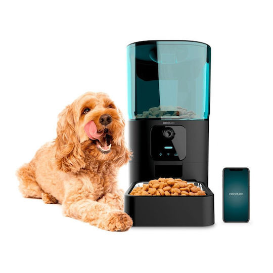 Cecotec Pumba 6000 Automat Bol din oțel inoxidabil Mâncare pentru Câine & Pisică 2x 6lt 18.5cm în Culoare Negru