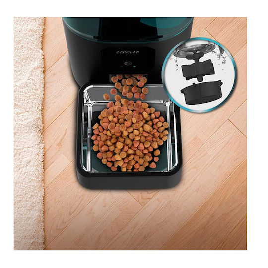 Cecotec Pumba 6000 Automat Bol din oțel inoxidabil Mâncare pentru Câine & Pisică 2x 6lt 18.5cm în Culoare Negru