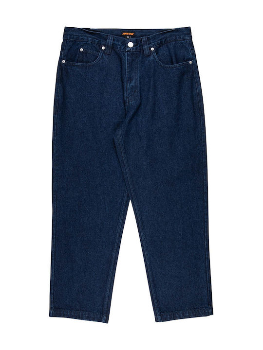 Ανδρικό Παντελόνι Τζιν με Relaxed Εφαρμογή Dark Blue