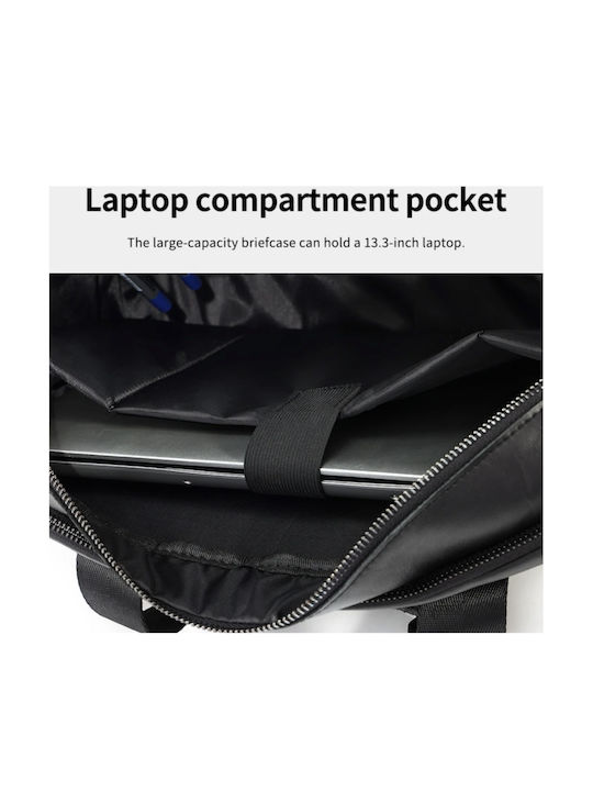 Leder Herrentasche Geldbörse Schwarz