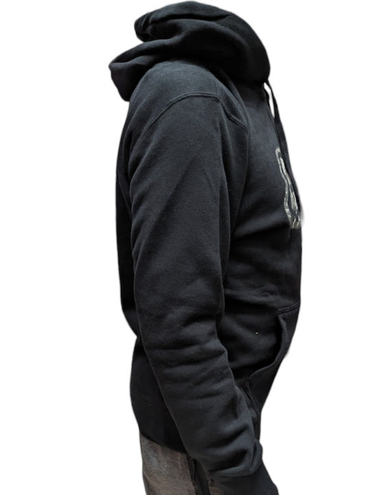 Fox Men's Sweatshirt with Hood black