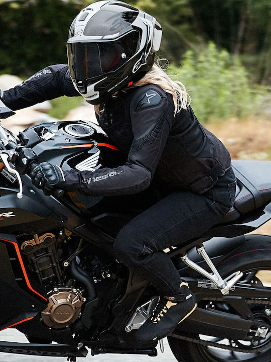 Alpinestars Stella T-gp Plus R Air Γυναικείο Μπουφάν Μηχανής 4 Εποχών Μαύρο