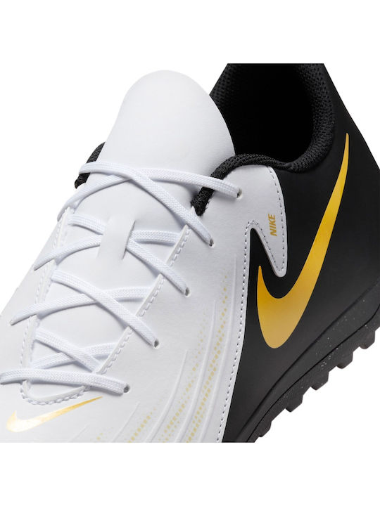 Nike Phantom GX II Club Football Shoes with Molded Cleats White / Metallic Gold Coin / Black