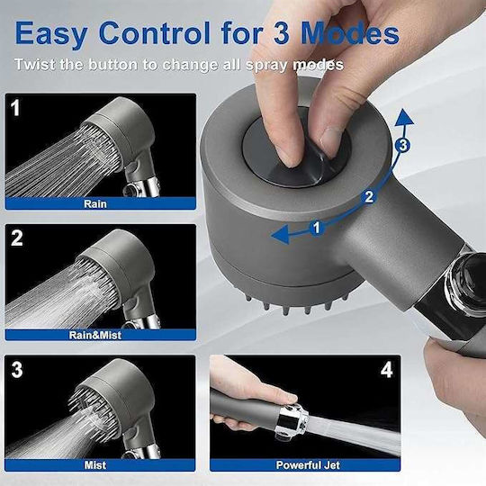 Head Handheld Showerhead for Sinks with Filter and Start/Stop Button