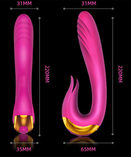 La Lolita Amsterdam Vibrator Spear Iepurele Violet 20cm
