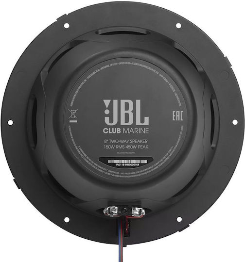 JBL Set difuzoare marine Club Marine 8 Rgb 8" Alb