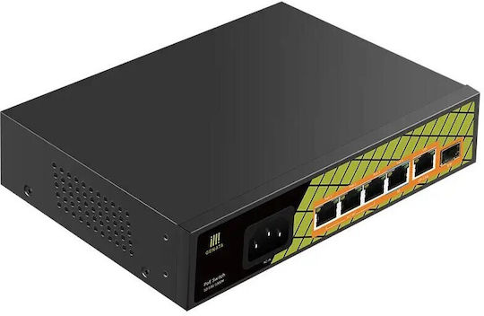 Conexpro Conexpro GNT-P1006GA Unmanaged L2 PoE+ Switch με 5 Θύρες Ethernet και 1 SFP Θύρα